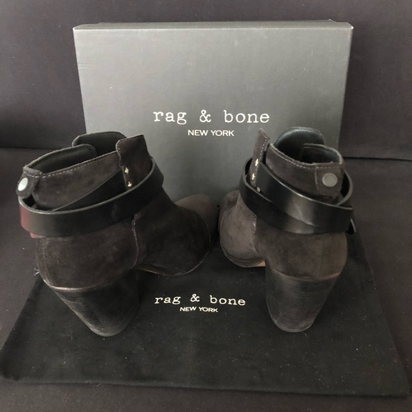 Rag & Bone Asphalt Suede Harrow Boot - Picture 3 of 5